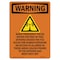 Signmission OSHA Warning Sign, 14" Height, Radio Frequency Fields, Portrait, WS-D-1014-V-13477 OS-WS-D-1014-V-13477 - alternate 1
